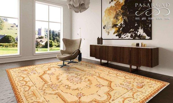 Aubusson rugs get there name from the village of Aubusson France, located on the banks of the Creuse river, just 200 miles from Paris.
 
 He