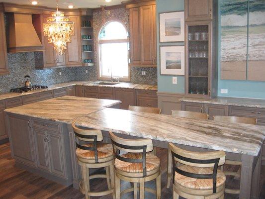 fantasy brown countertops fabricate and installed by US MARBLE AND GRANITE LLC TEAM