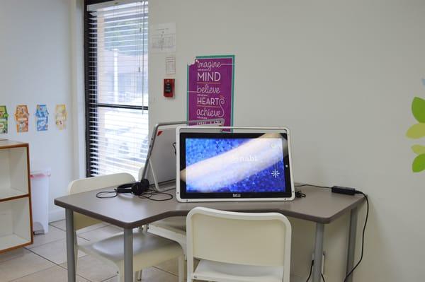 one of ours classrooms in our school for autism.