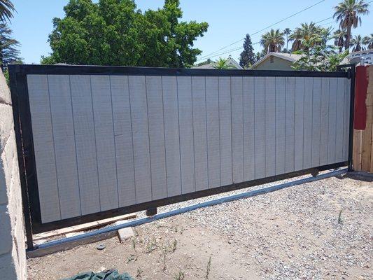 Driveway slide gate in Corona California