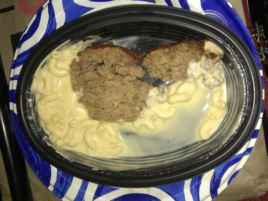 Meatloaf and Mac and cheese to go