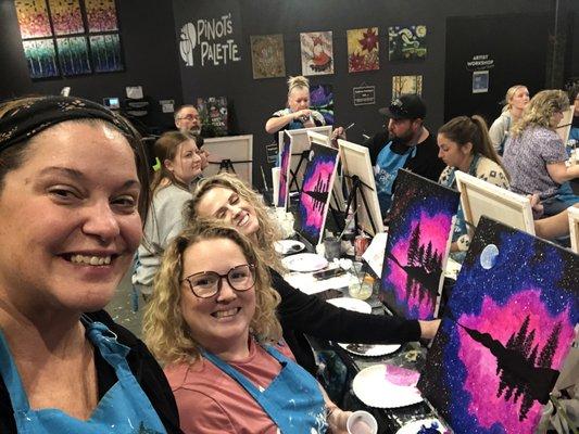 Love painting with friends