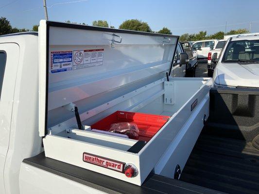 Secure vehicle tool boxes by Weather Guard.