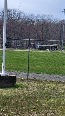 Another shot of the baseball field from the park