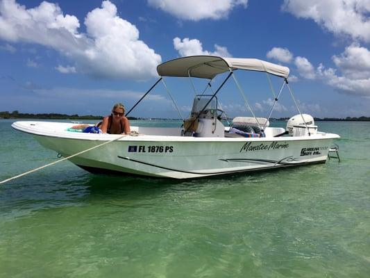 Jewfish sandbar July