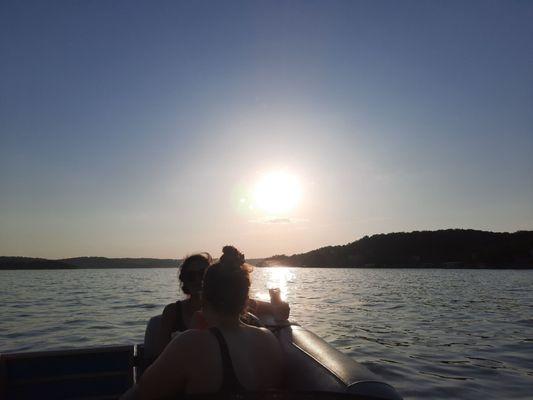 Sunset lake of the ozarks