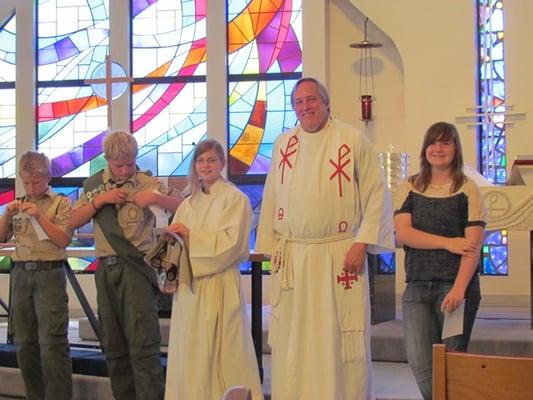 Scout day -- 6 scouts earned the religious award