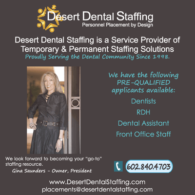 DENTAL Staffing - Temporary & Permanent Jobs for DDS, DA, RDH & FO