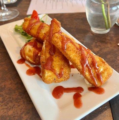 Fried Brie appetizer-just okay.