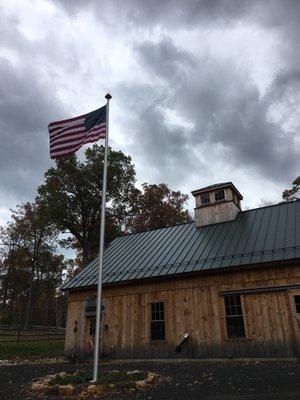 30' Aluminum Flagpole Installed in Connecticut