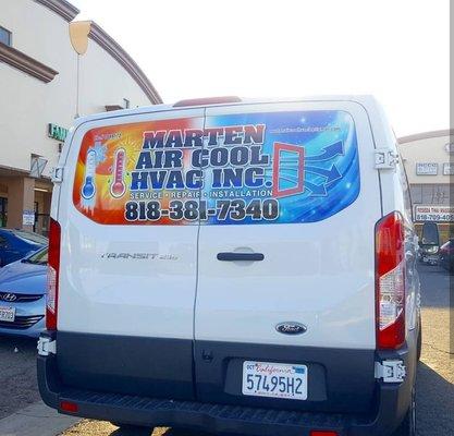 Van Partial Wrap for AC Company