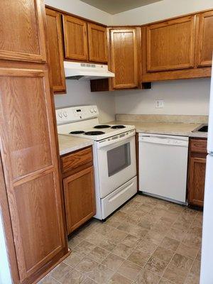 Part of the small kitchen