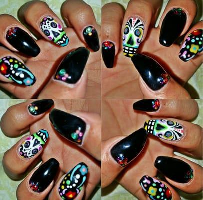 Dia De Los Muertos Nail By Katessa