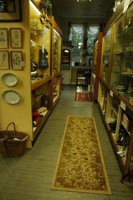 Entrance hall with showcases