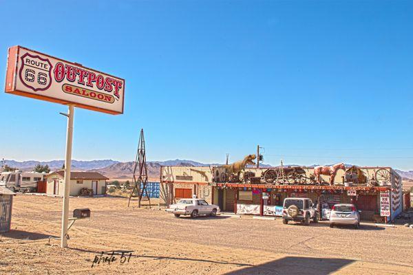 Mike’s Route 66 Outpost & Saloon @ Kingman, AZ