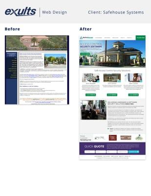 Before/After Website Created by Exults