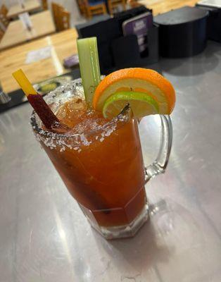 Michelada with your choice of beer