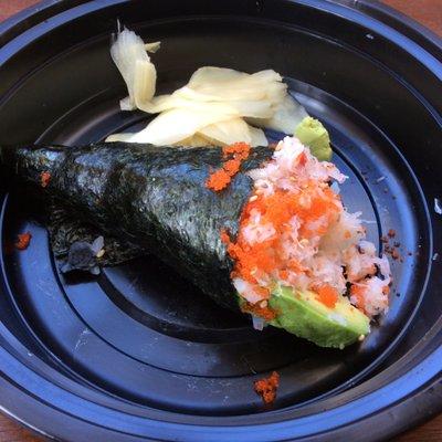 Crab & Avocado hand roll