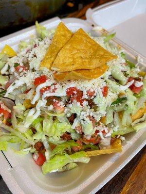 Nachos (escoje cualquier carne)