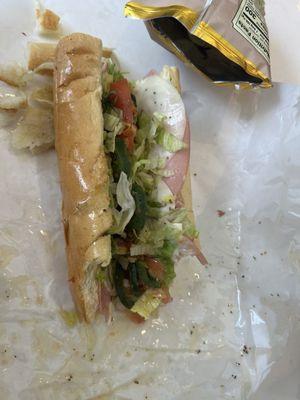 Italian sub with giardinara