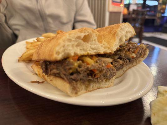 Short rib cheesesteak