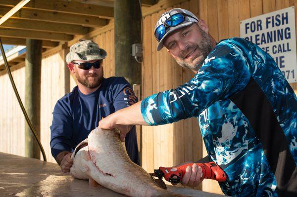 Galveston Yacht Marina- cleaning stations