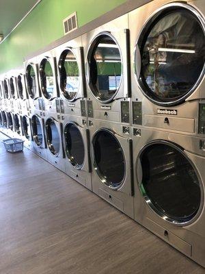 Plenty of state-of-the-art Huebsch dryers