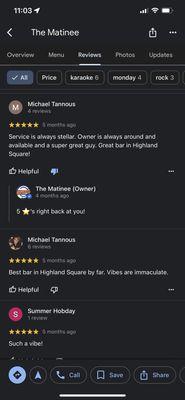 Here you can see how Steve Tannous has his family inflate with biased 5-star reviews on their google maps page.