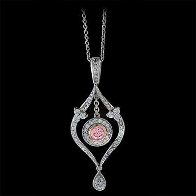 Bridget Durnell pink diamond necklace