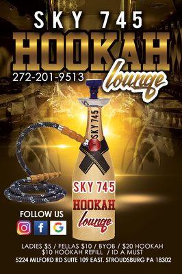 Sky 745 hookah lounge