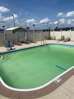 Swimming pool non operational "today"