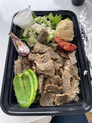 Seasoned Beef Gyro Plate