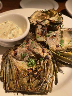 Artichokes, house specialty , very good