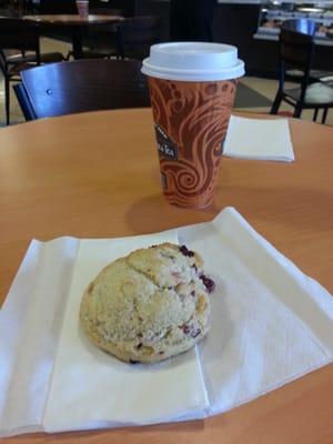 Costarican blend w/ cranberry scone