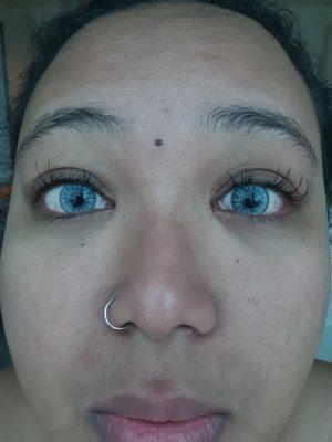 Day 3 after full glamour lash - 90% fallout