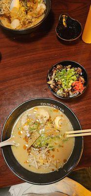 Daikokuya ramen with porkbelly bowl