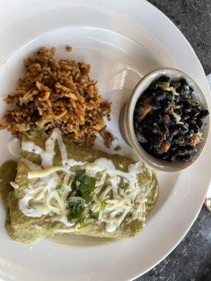 Enchiladas Suiza plate