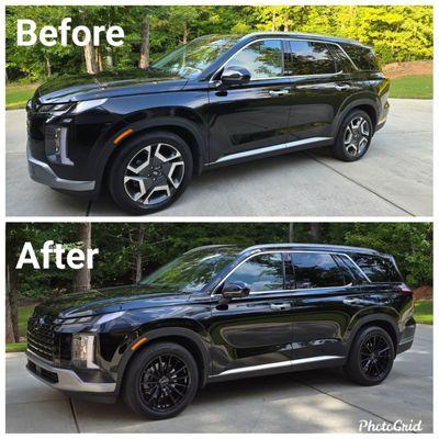 Before and after wheels