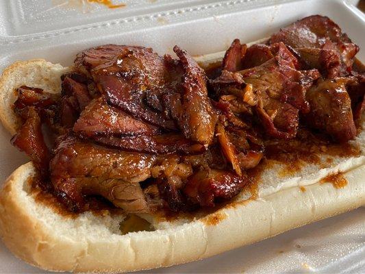 Texas beef Brisket sandwich