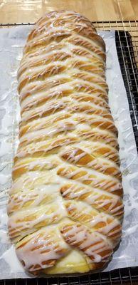 Lemon cream cheese braid