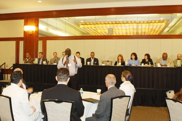 Business conference at the Westin Hotel, Long Beach.