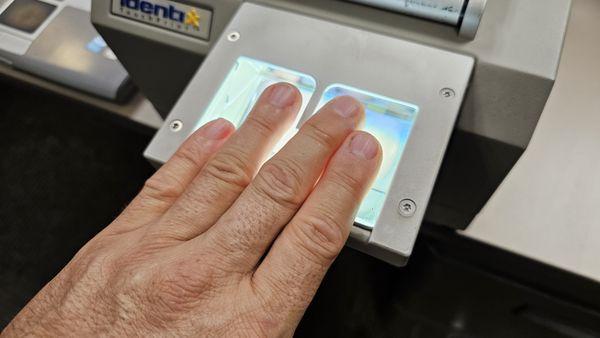 Finger scan