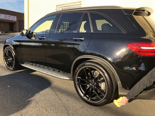 Mercedes Benz GLC 63. Paint corrected and ceramic coated!