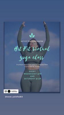 Hit Fit Virtual Yoga!