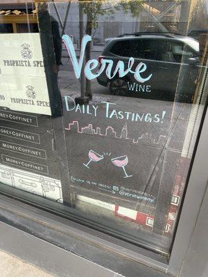 Funny- we did not see a tasting the day we were there.