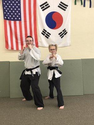 Alton Martial Arts Parents and Students, Congratulations to our two newest Bo Dan Black Belts!!! Mr. Eric W. and Ms. Ali T.