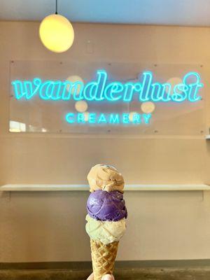 Tasting trio: Thai tea, ube malted crunch, toasted corn white chocolate