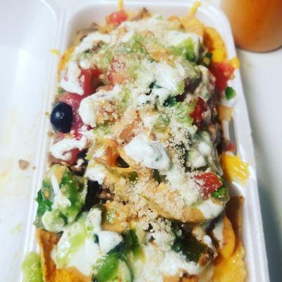 Veggie nachos