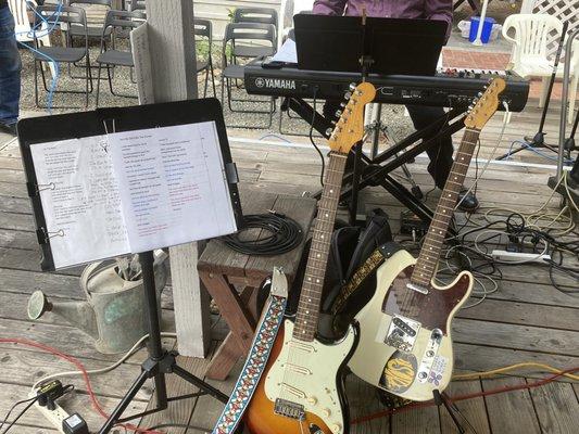 Garrick Davis' axes and runsheet.