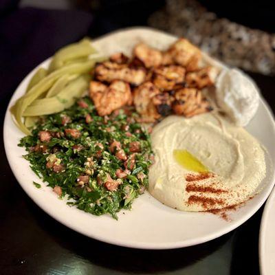 Chicken Tawook plate. So good!